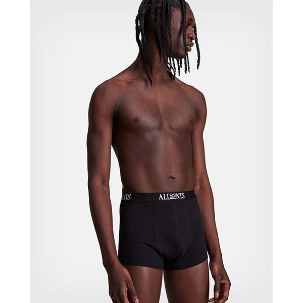 Allsaints Australia Mens Wren 3 Pack Boxers Black AU63-398